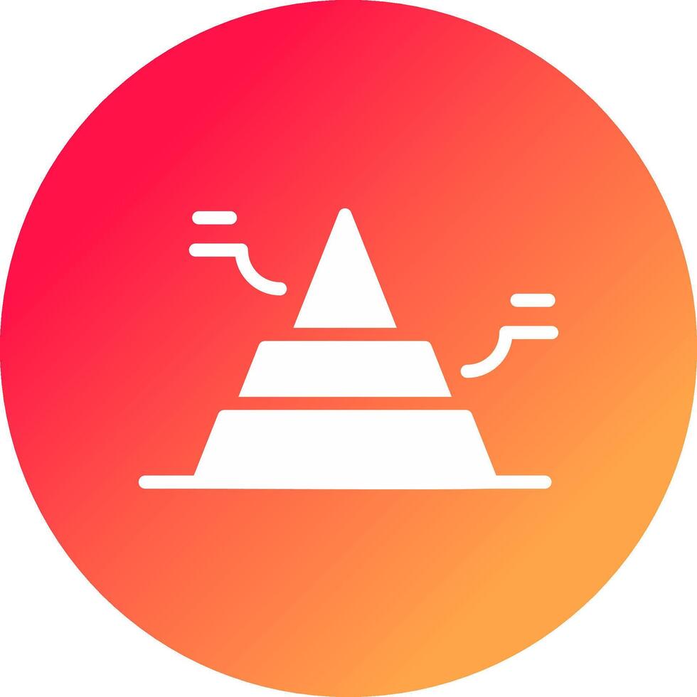 Basic Pyramid Creative Icon Design vector
