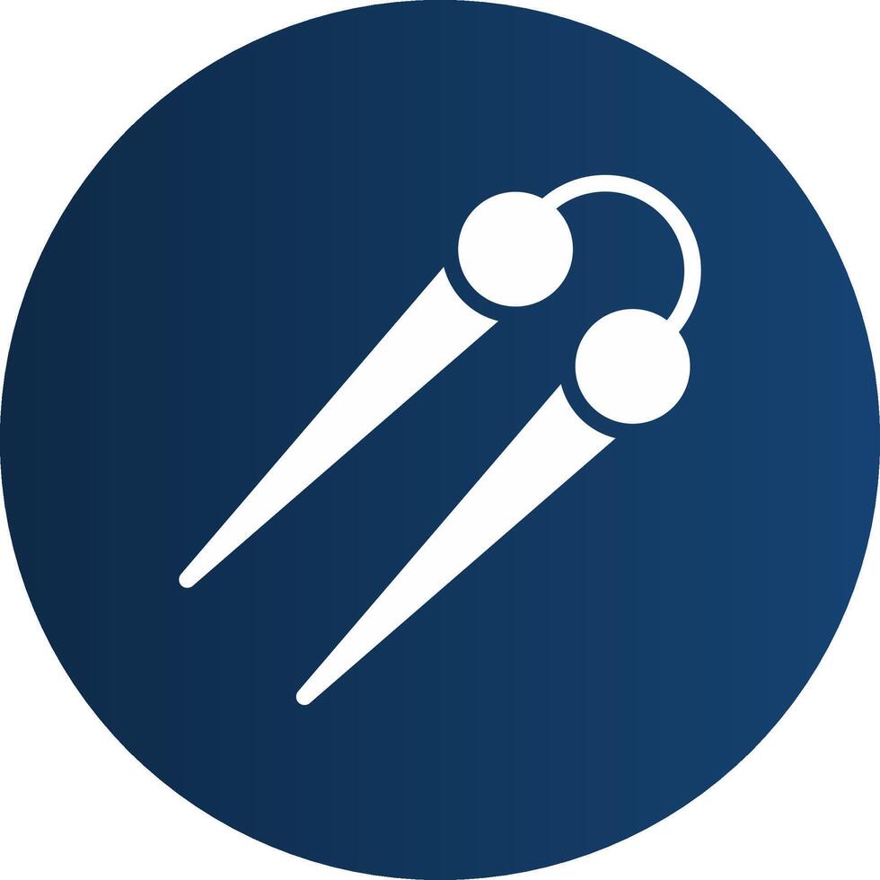 Knitting Needles Creative Icon Design vector