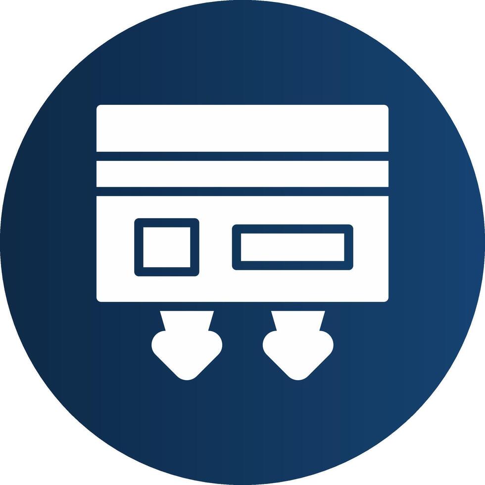 Glyph  blue Circle  Gradient vector