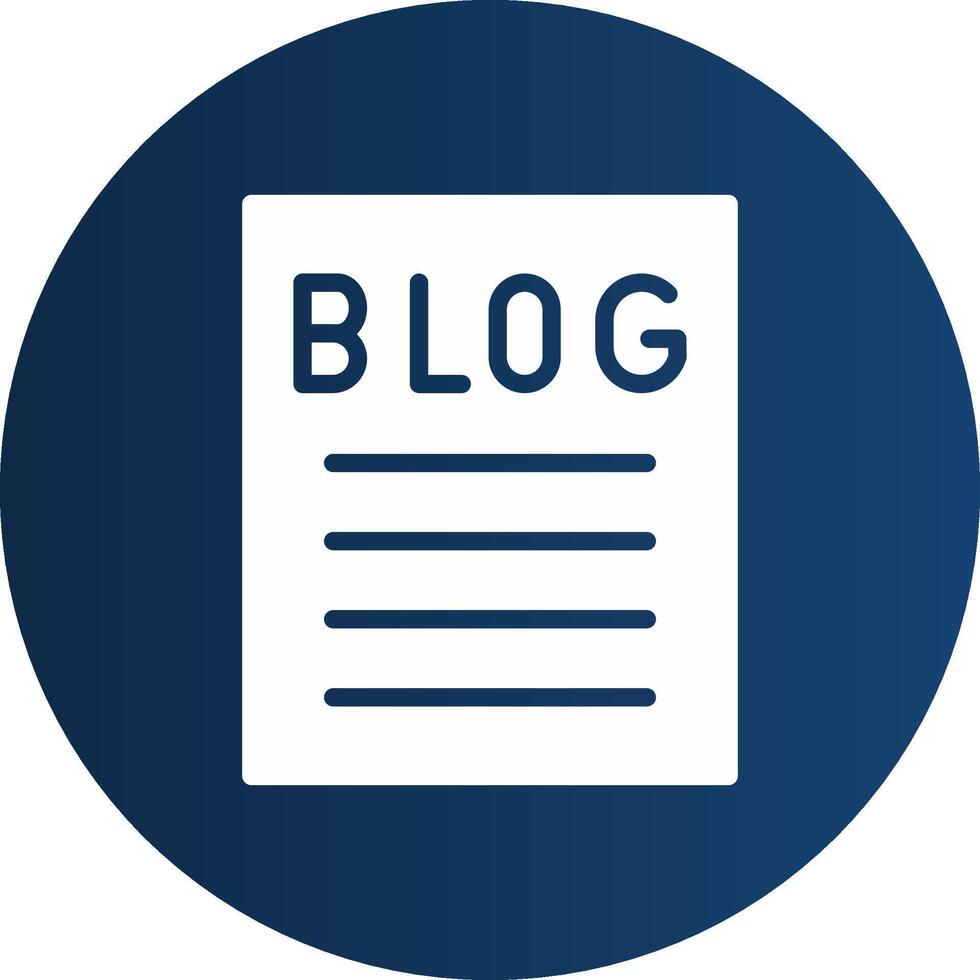 Blogging Creative Icon Design vector
