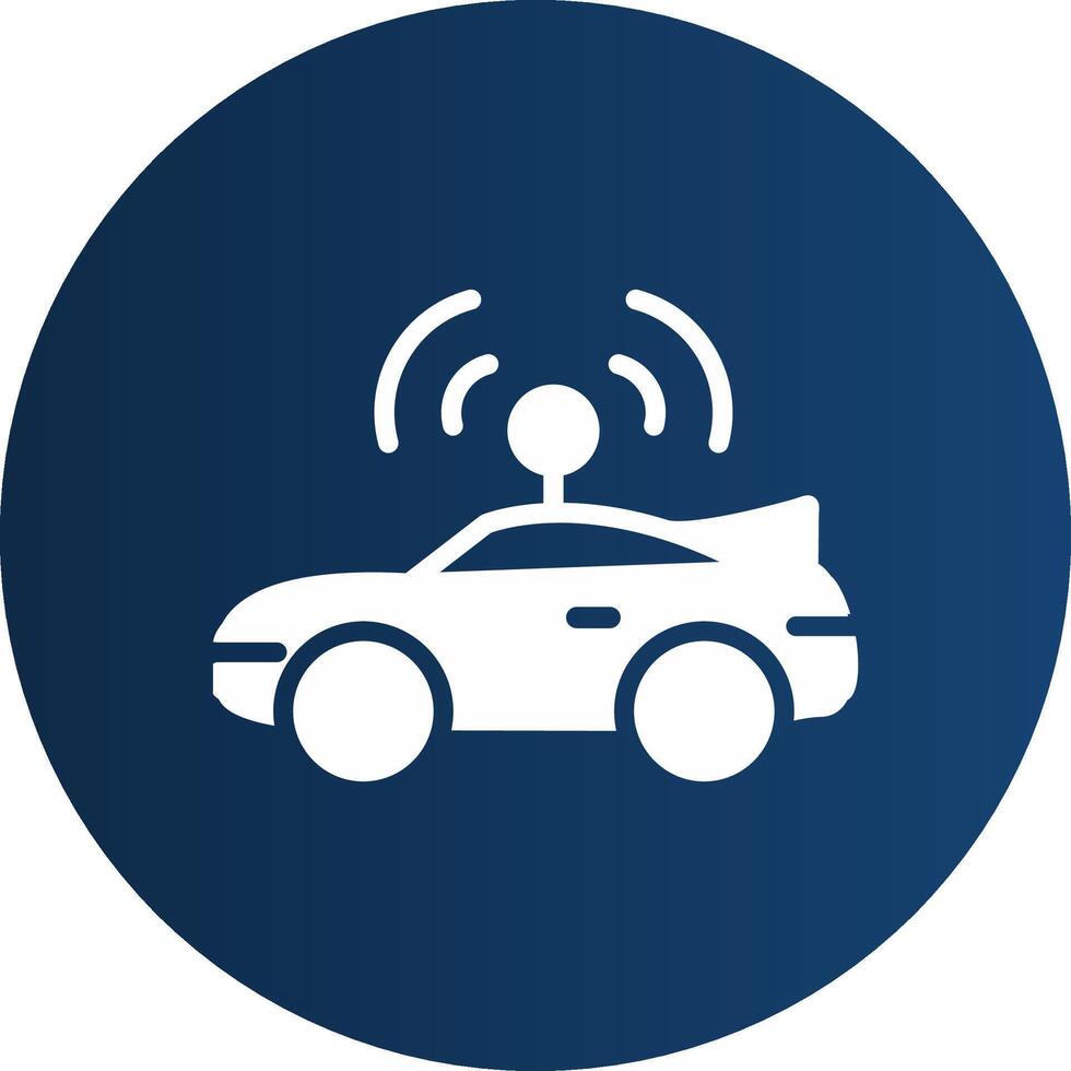 Autonomous Vehicle Creative Icon Design vector