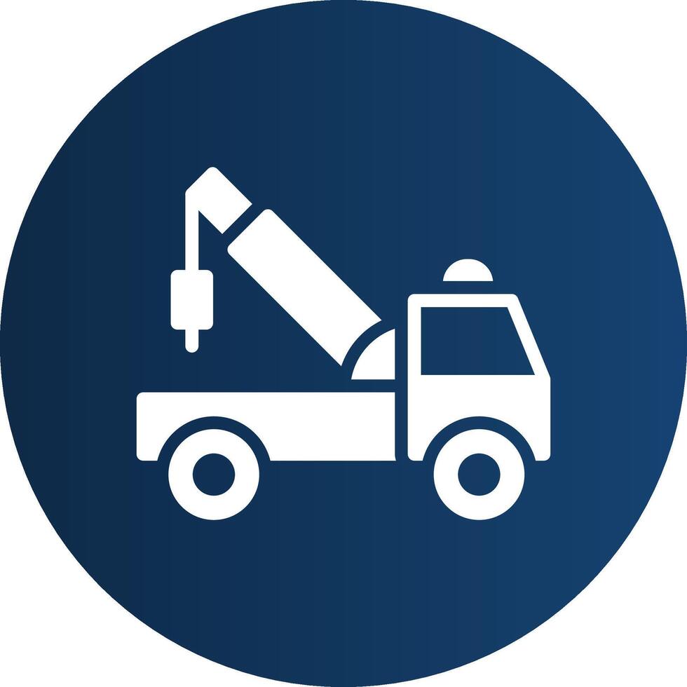 Tow Truck Creative Icon Design vector