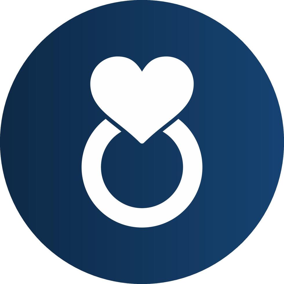 Engagement Ring Creative Icon Design vector