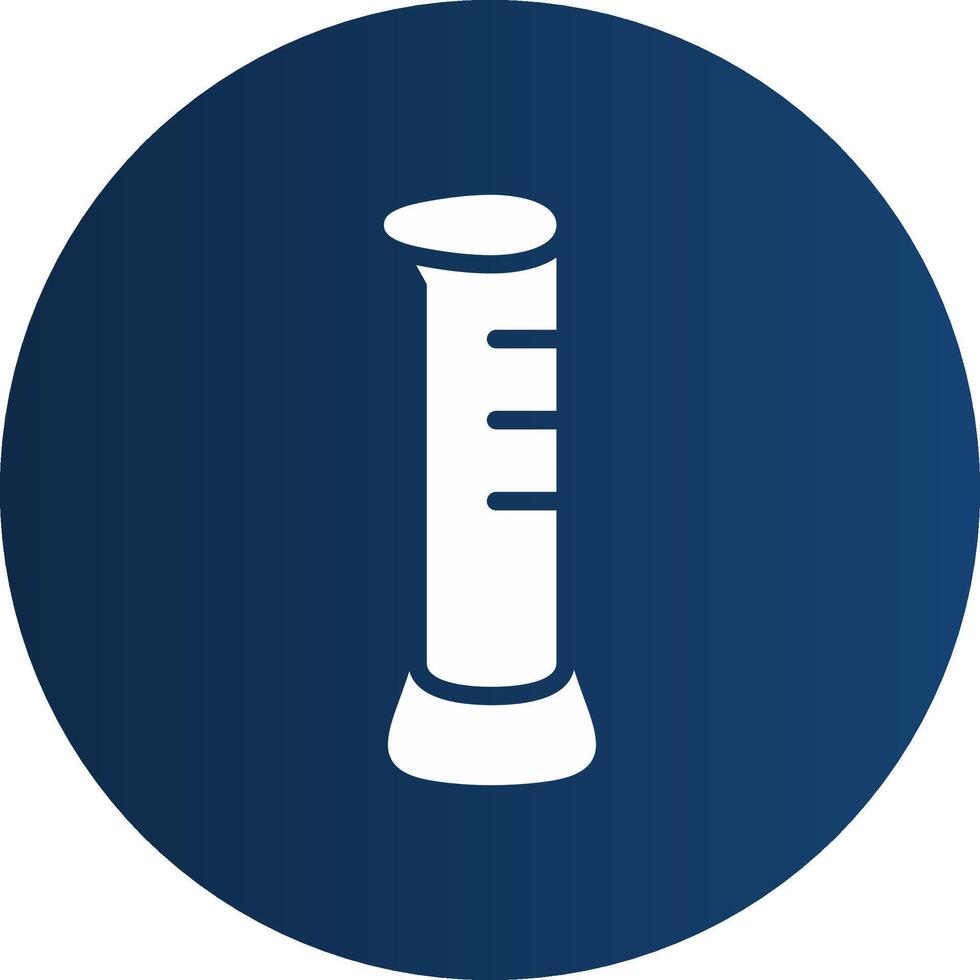 Graduated Cylinder Creative Icon Design vector