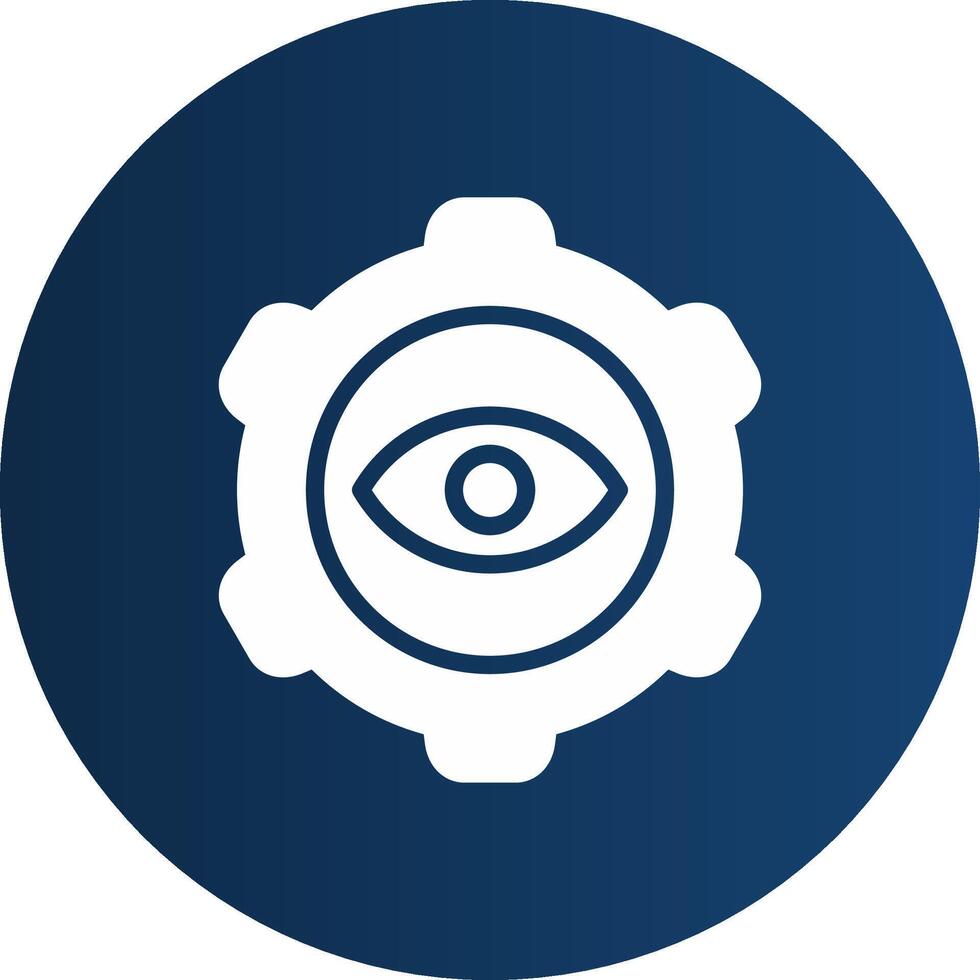 Eye Setting Creative Icon Design vector