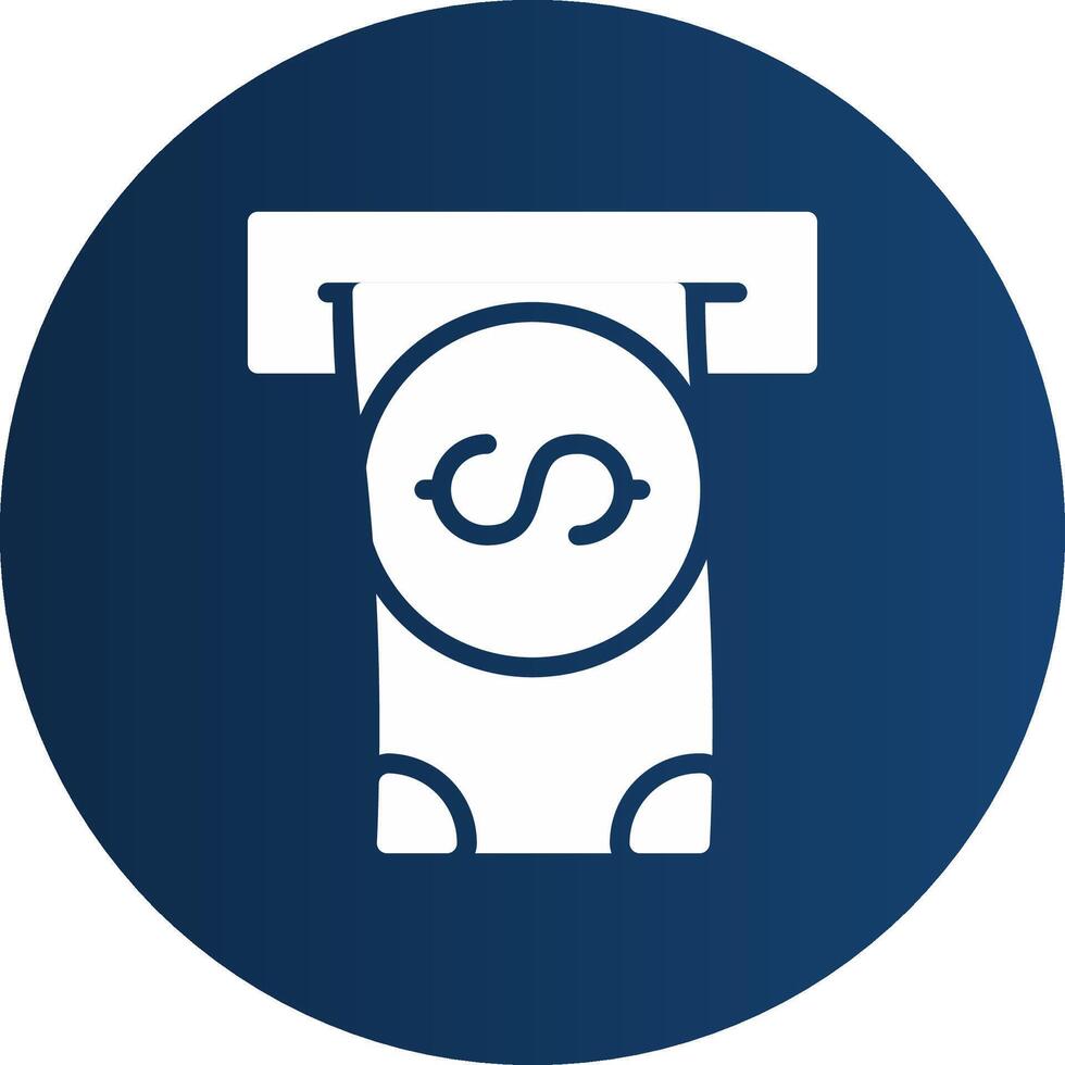 Withdrawal Creative Icon Design vector