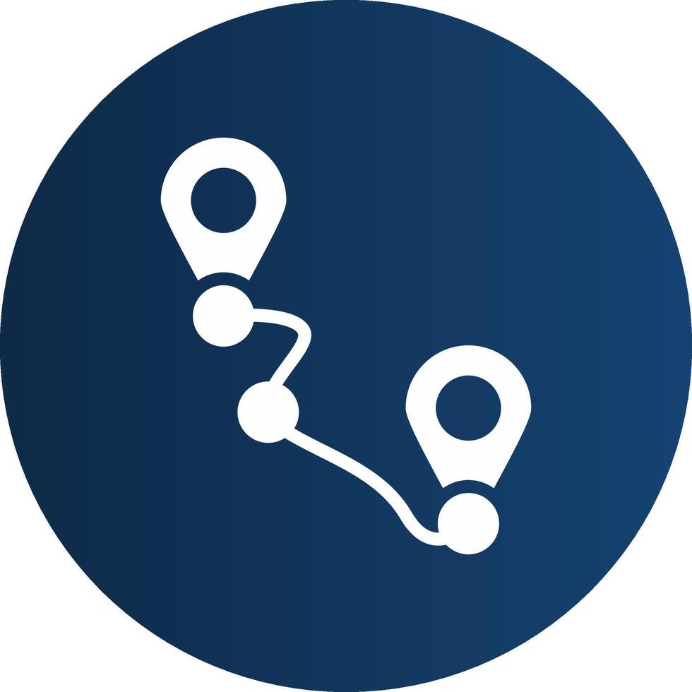 Glyph  blue Circle  Gradient vector