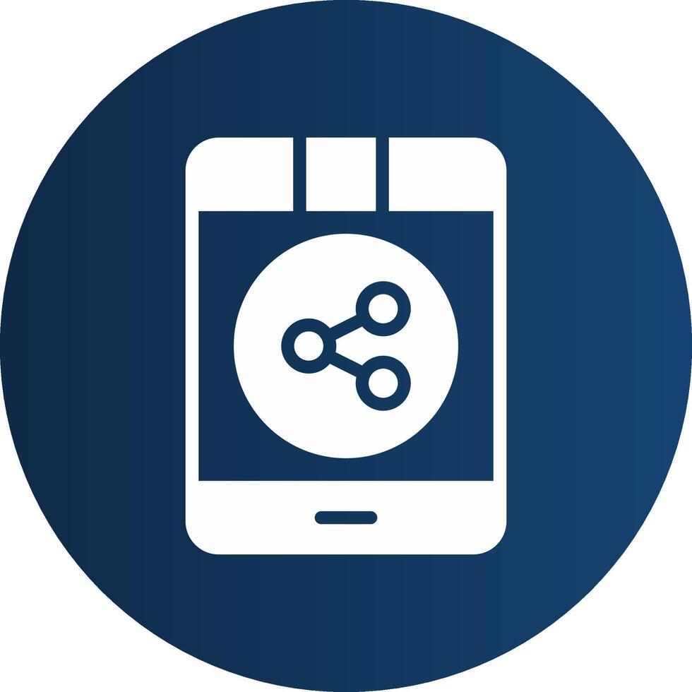 Glyph  blue Circle  Gradient vector