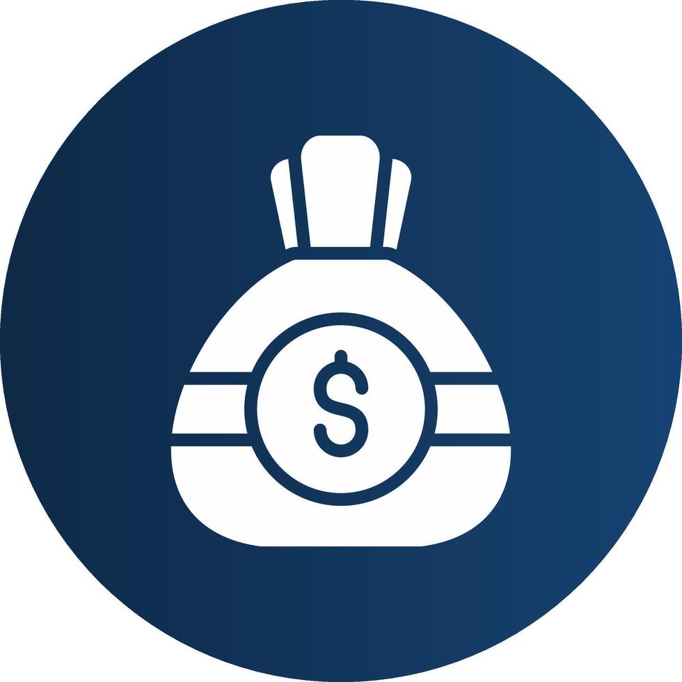 Money Bag Creative Icon Design vector