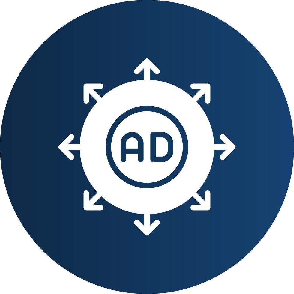 Advertising Submission Creative Icon Design vector