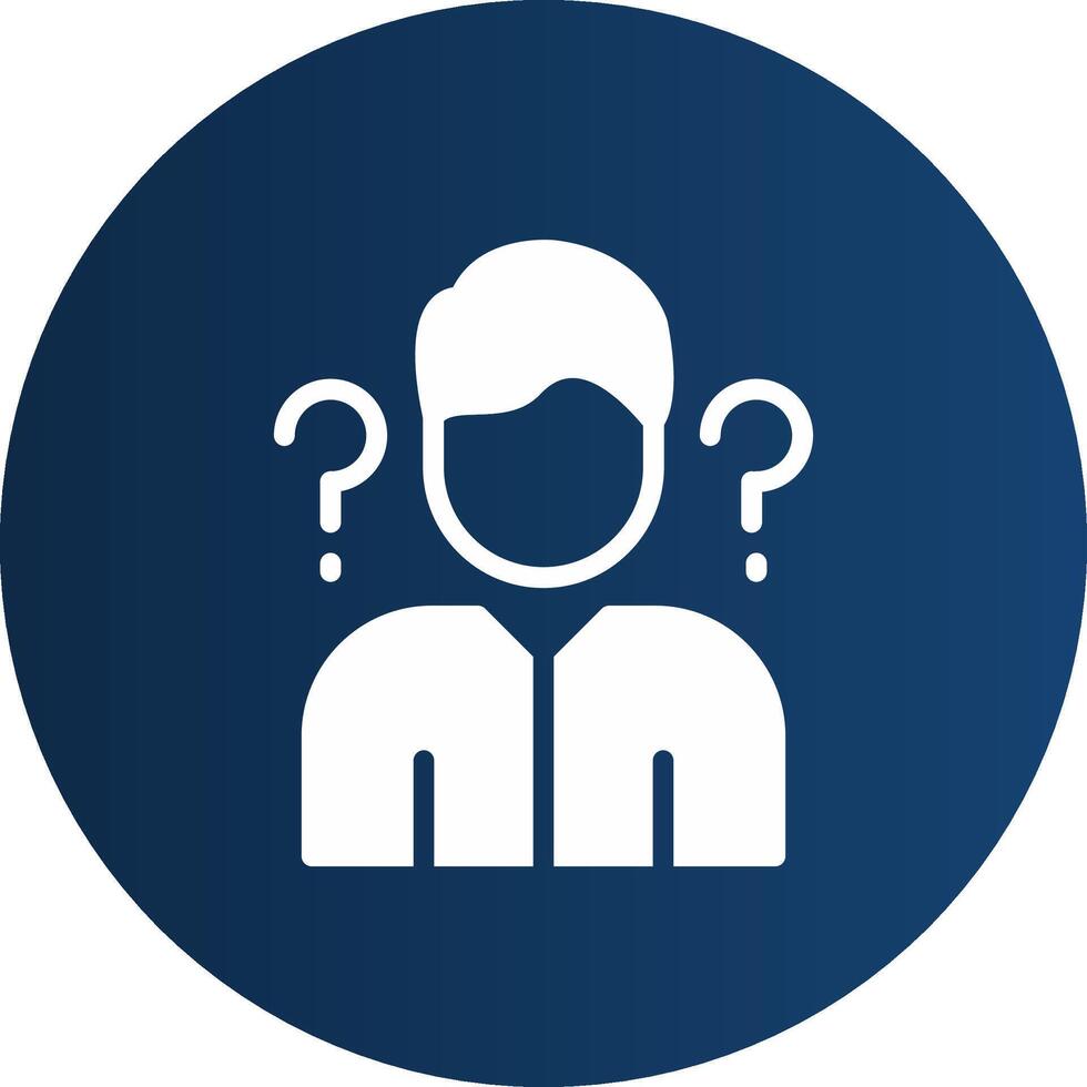 Uncertainty Creative Icon Design vector