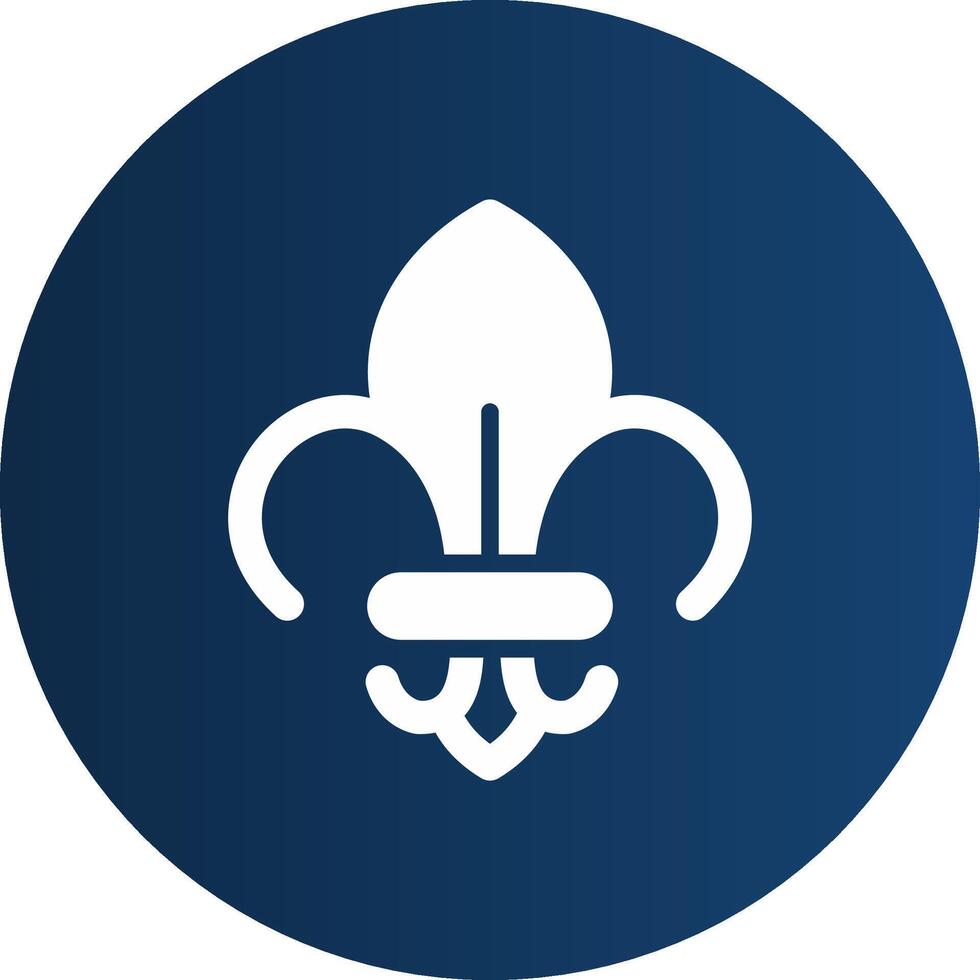 Fleur De Lis Creative Icon Design vector