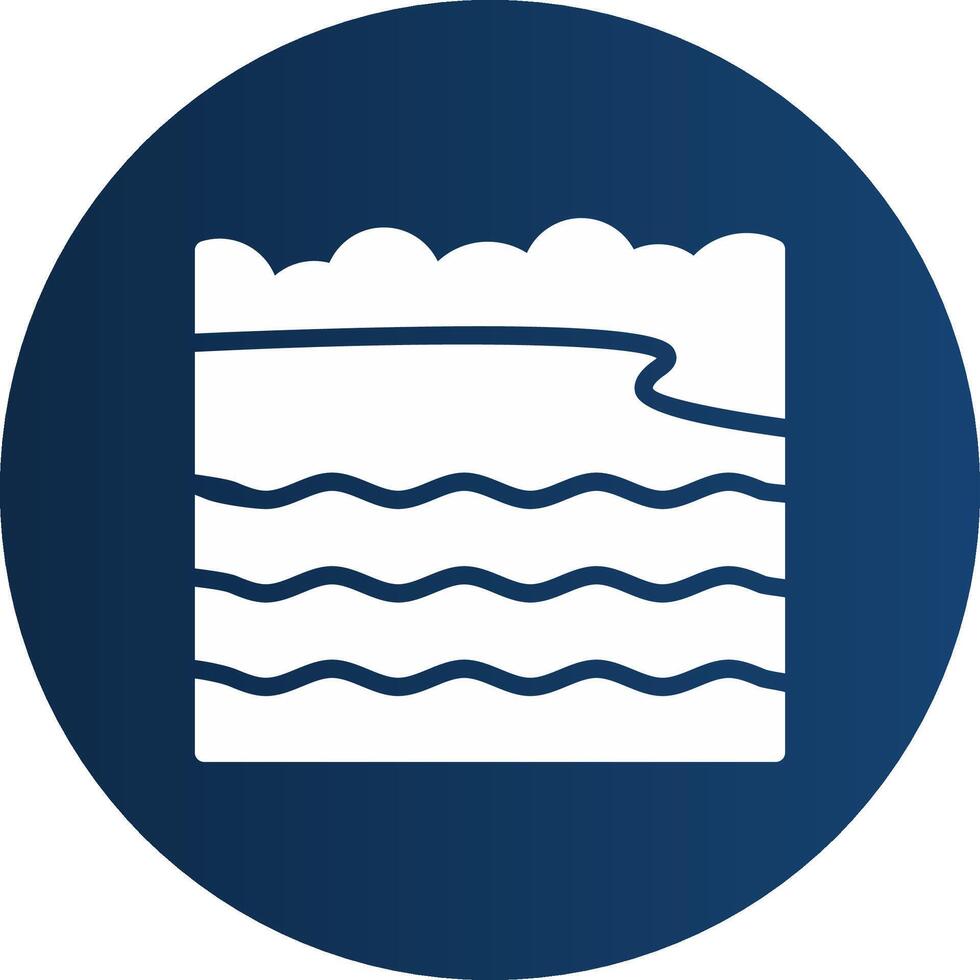 Bay Landscape Creative Icon Design vector