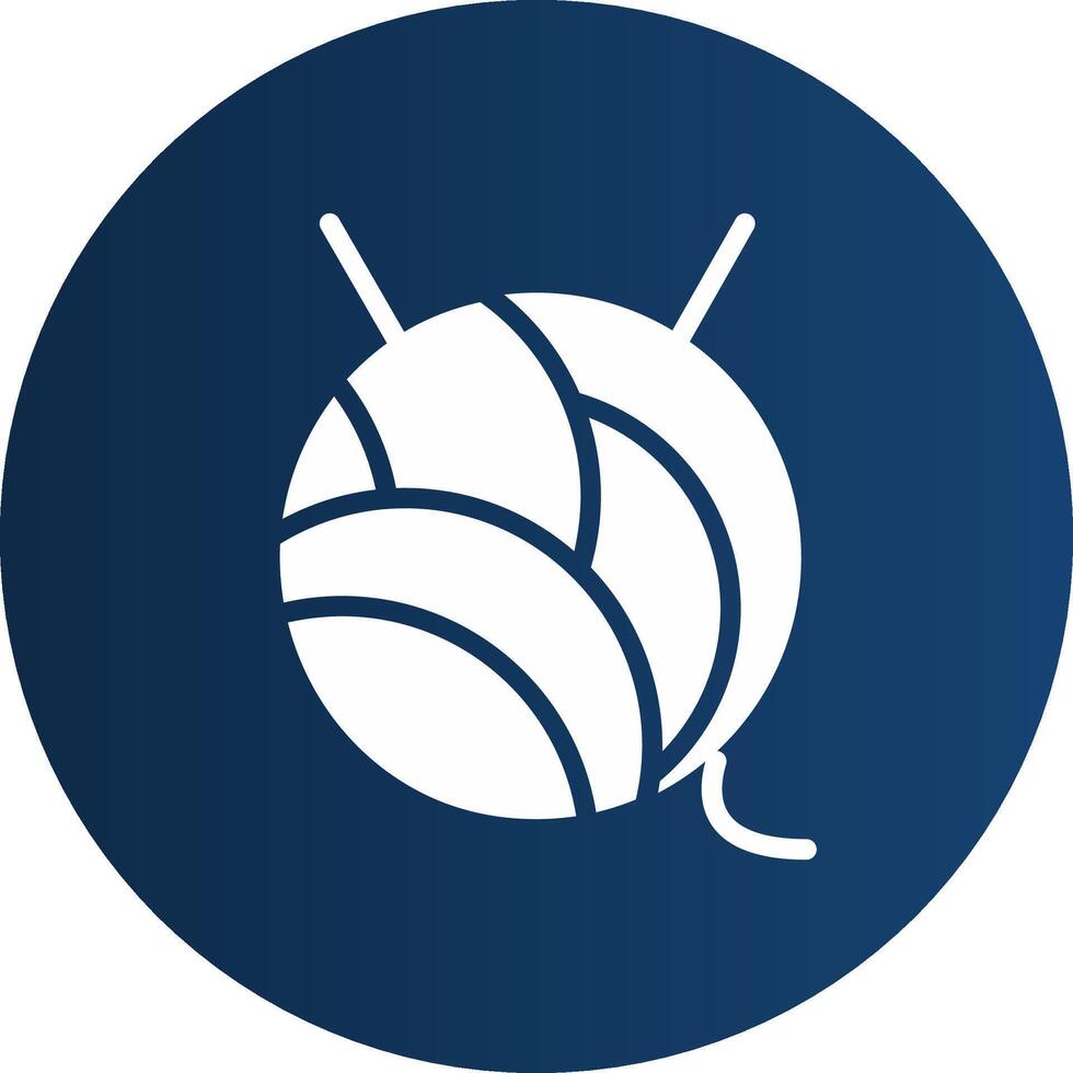 Wool Ball Creative Icon Design vector