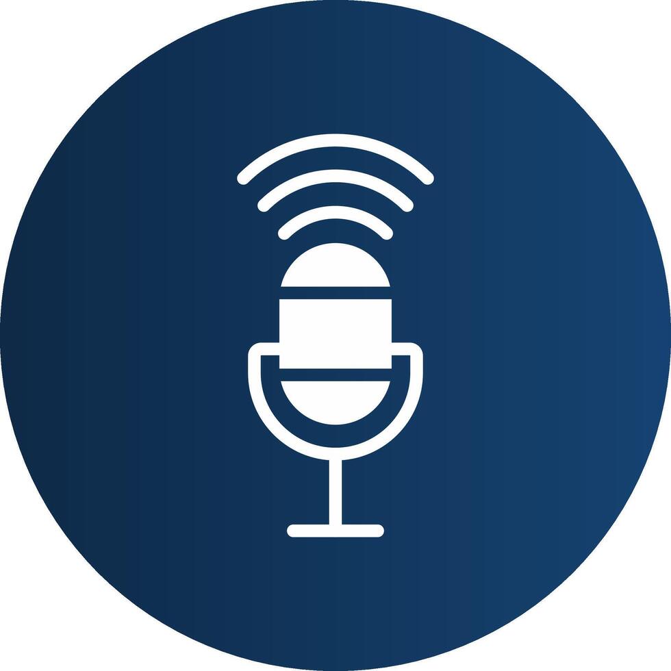 Voice Control Creative Icon Design vector
