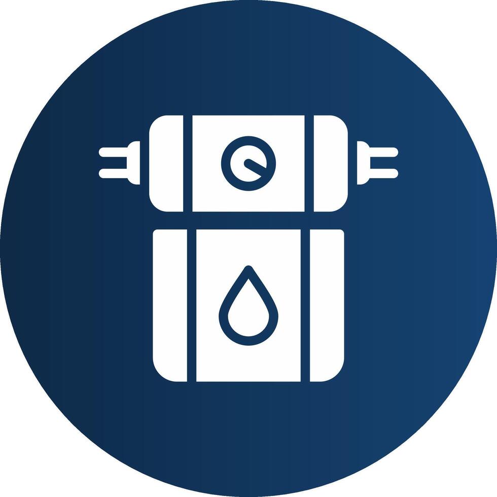 Water Filter Creative Icon Design vector