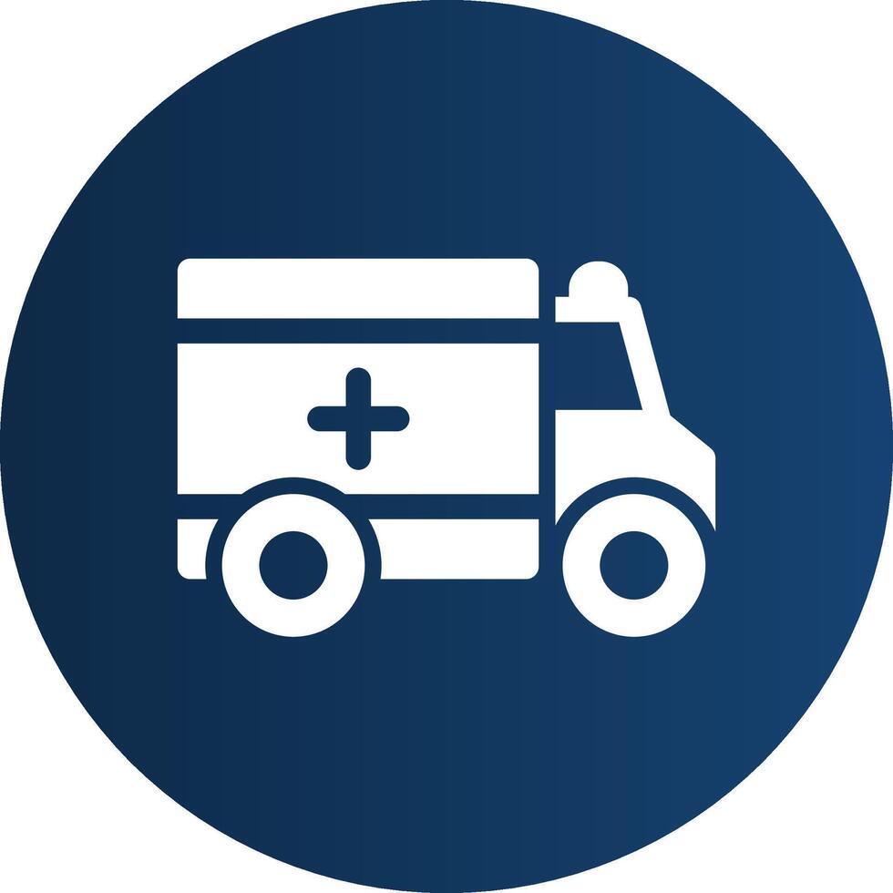 Ambulance Creative Icon Design vector