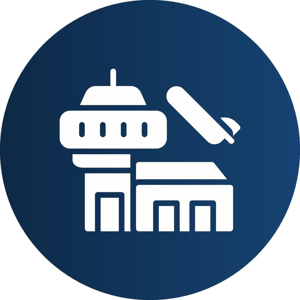 diseño de icono creativo de aeropuerto vector