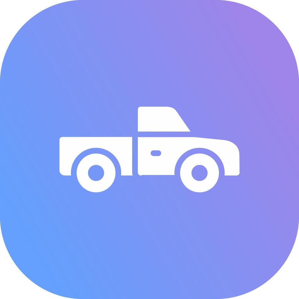 Pickup Truck Creative Icon Design vector