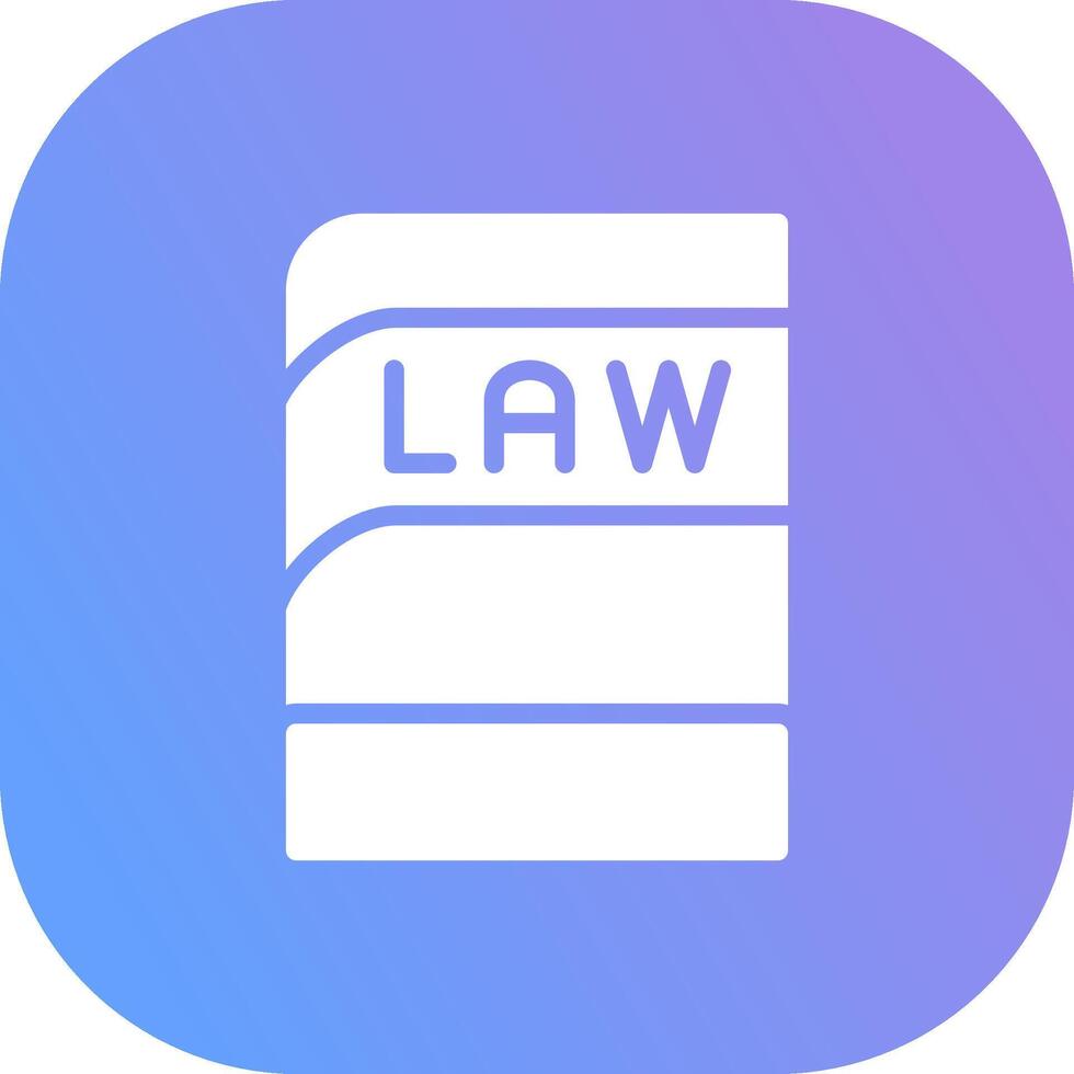 Law Book Creative Icon Design vector