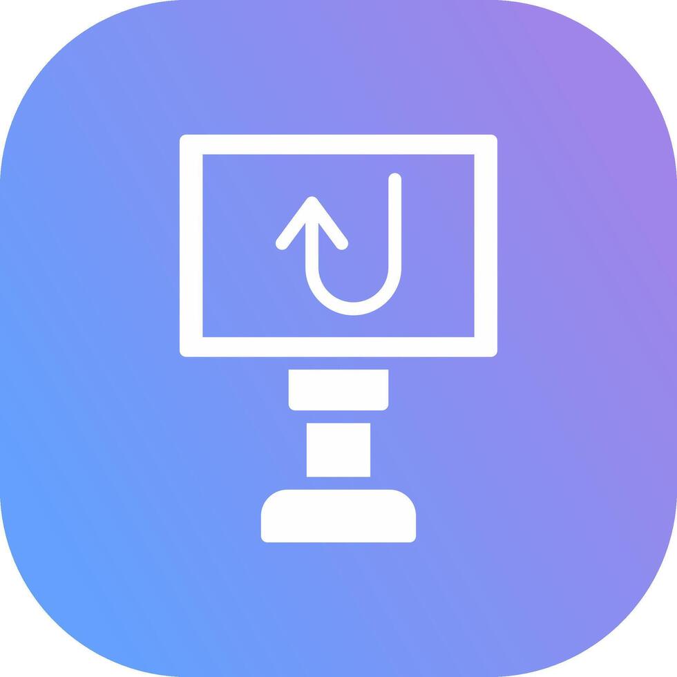 U Turn Creative Icon Design vector