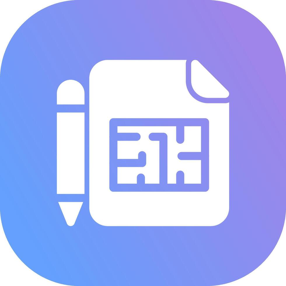Blueprint Creative Icon Design vector