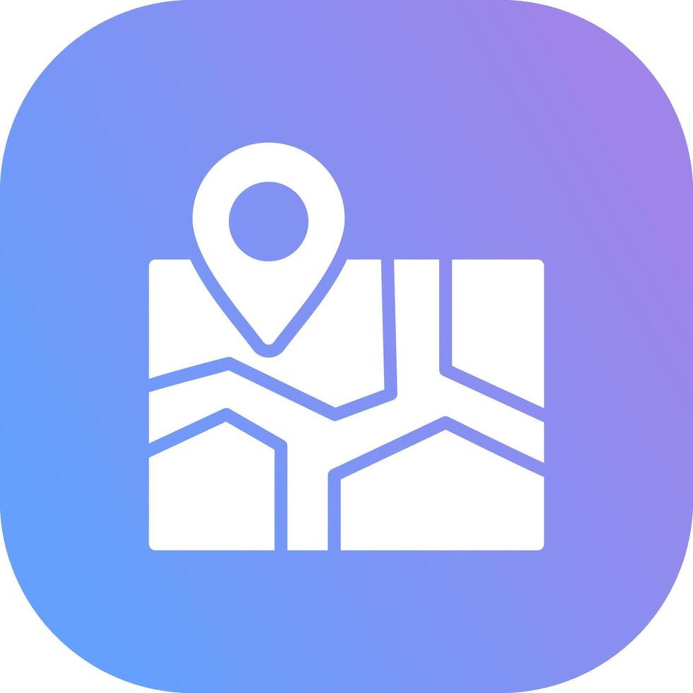Map Creative Icon Design vector