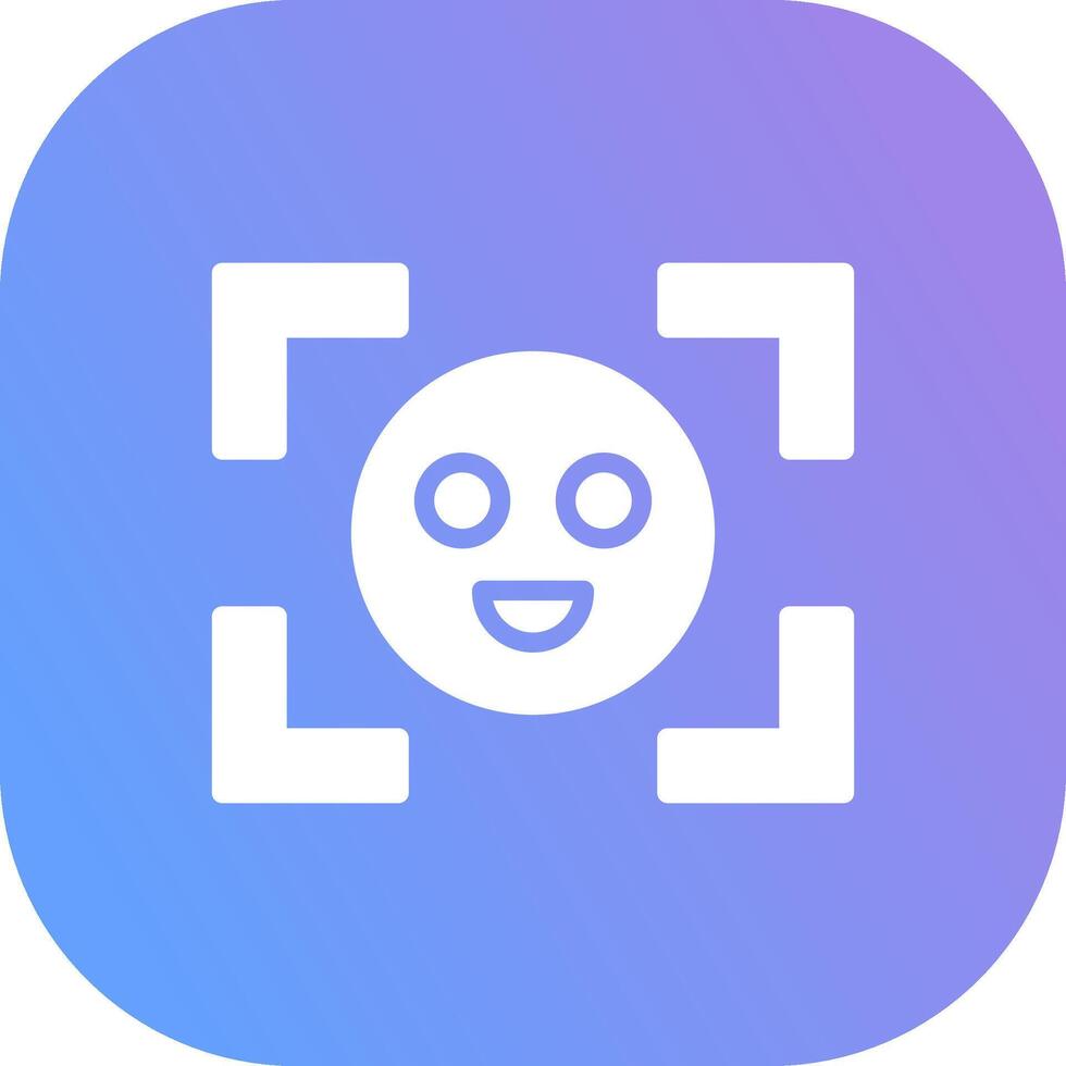 Face Detection Creative Icon Design vector