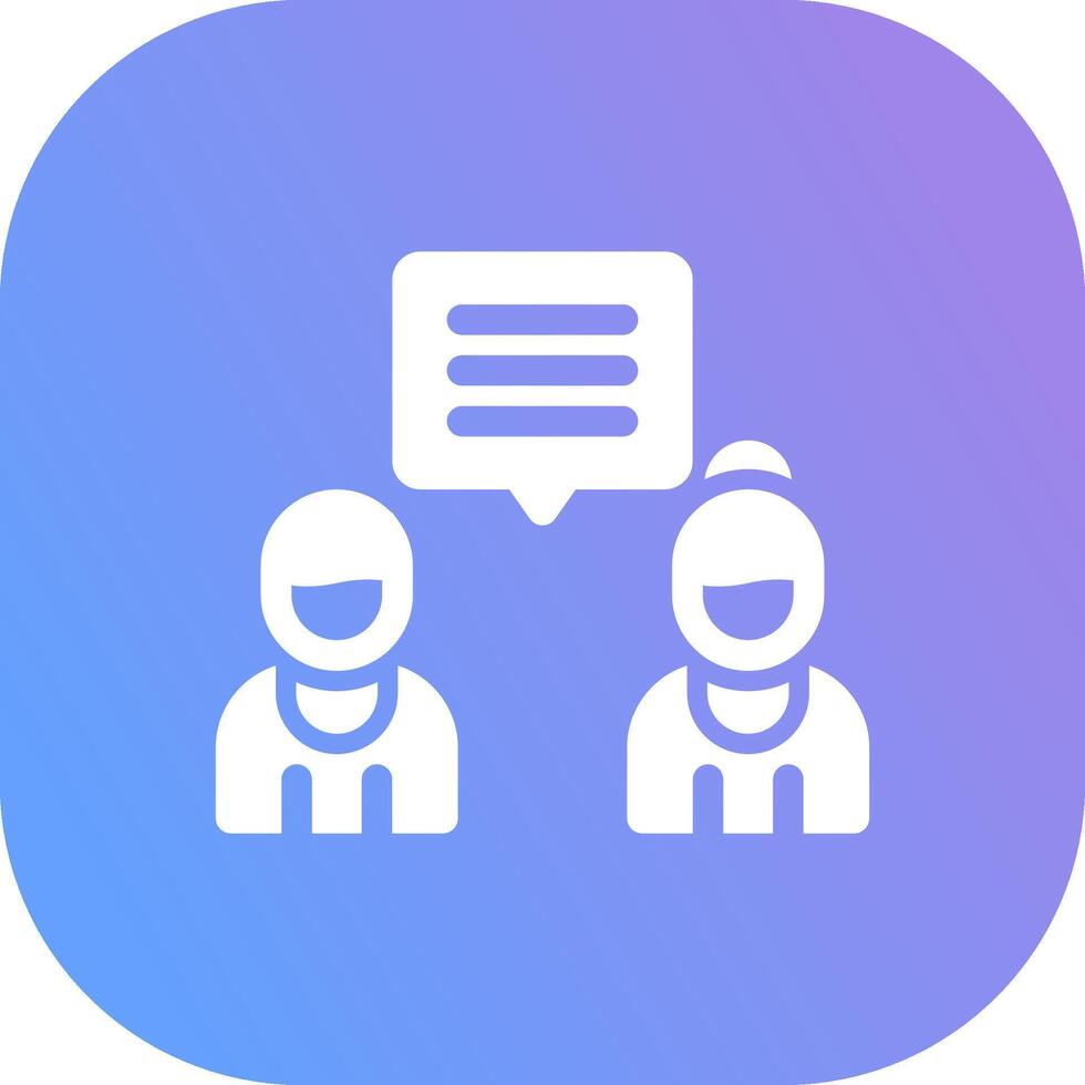 Discuss Creative Icon Design vector
