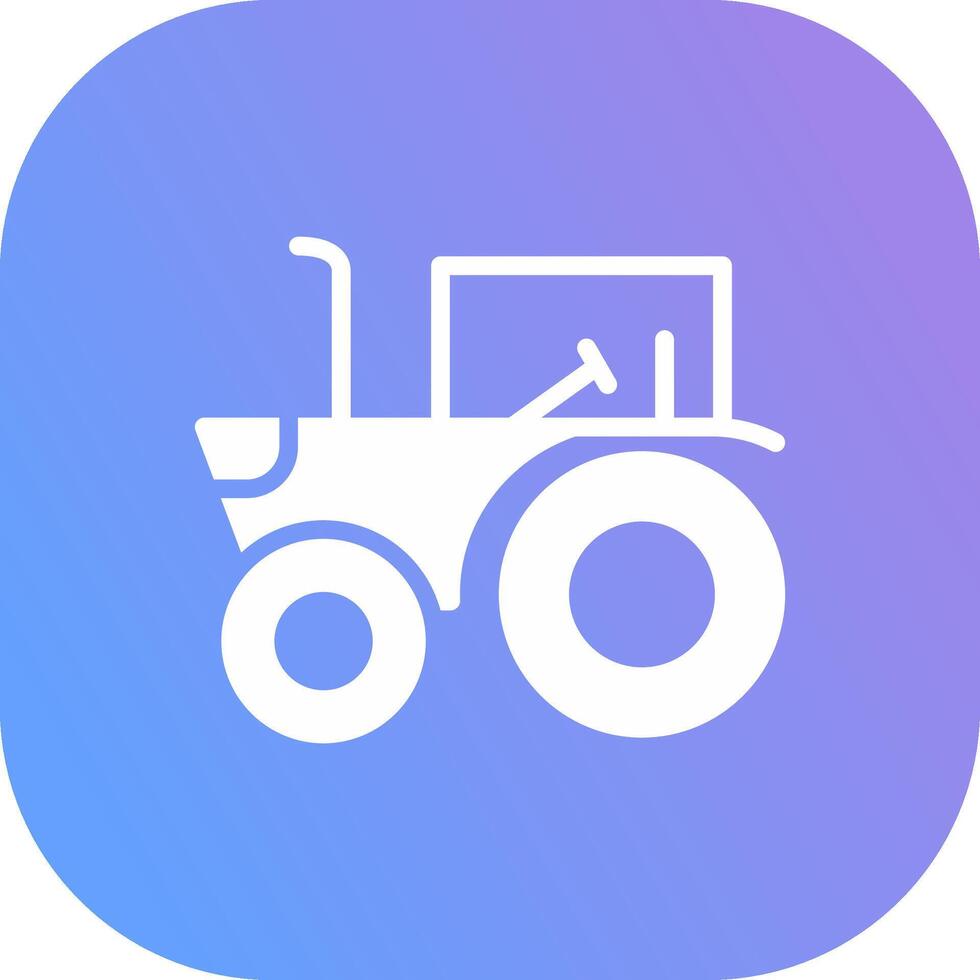 Tractor Creative Icon Design vector