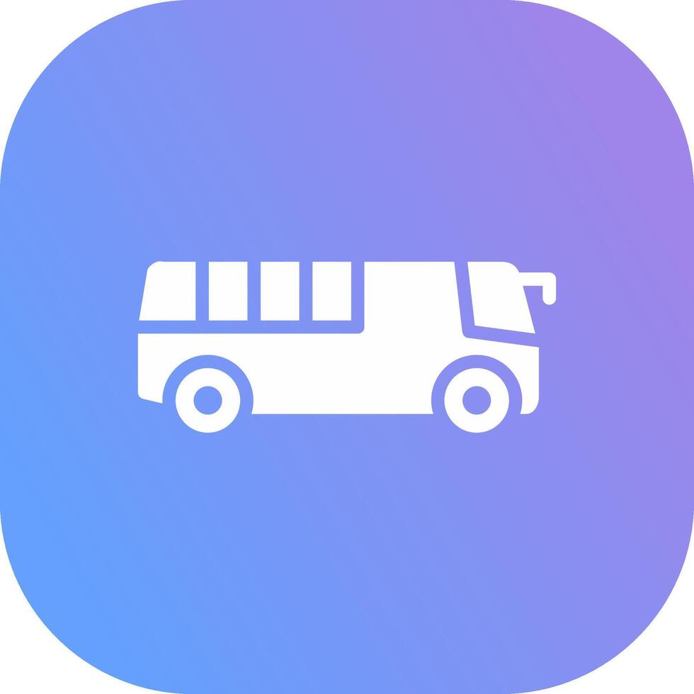 Bus Creative Icon Design vector