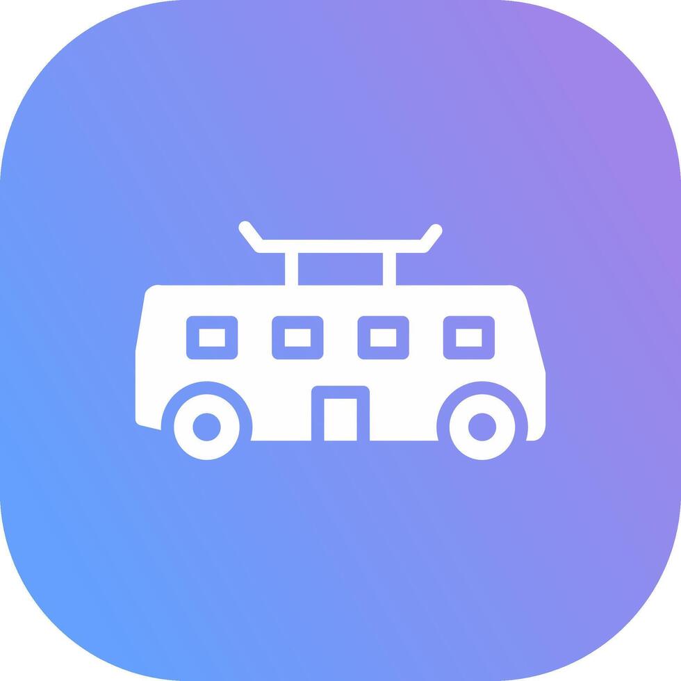 Tramcar Creative Icon Design vector