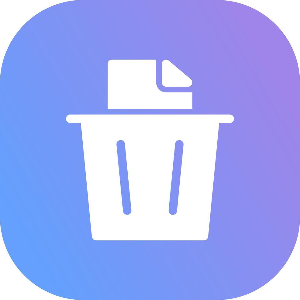 Paper Bin Creative Icon Design vector