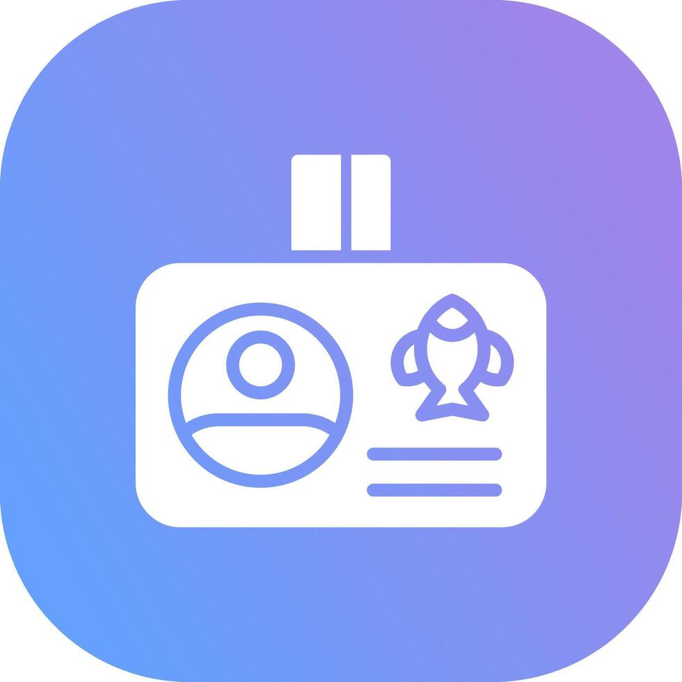 Fishing License Creative Icon Design vector