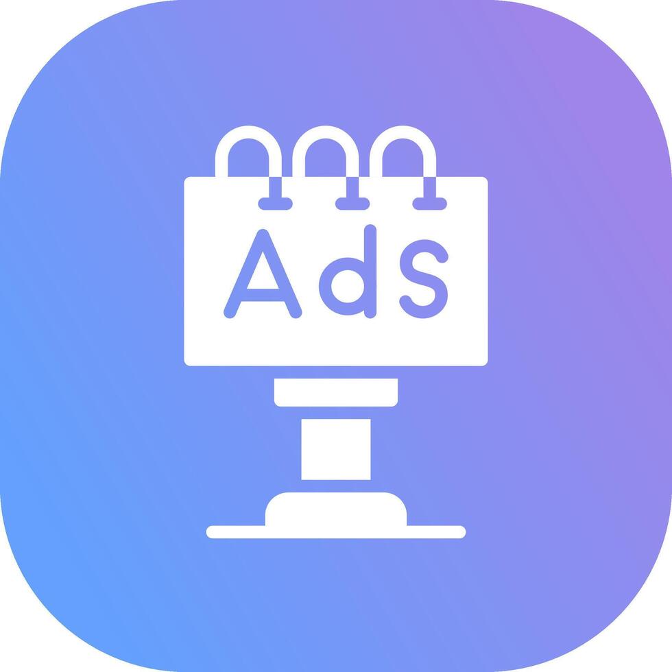 Billboard Creative Icon Design vector