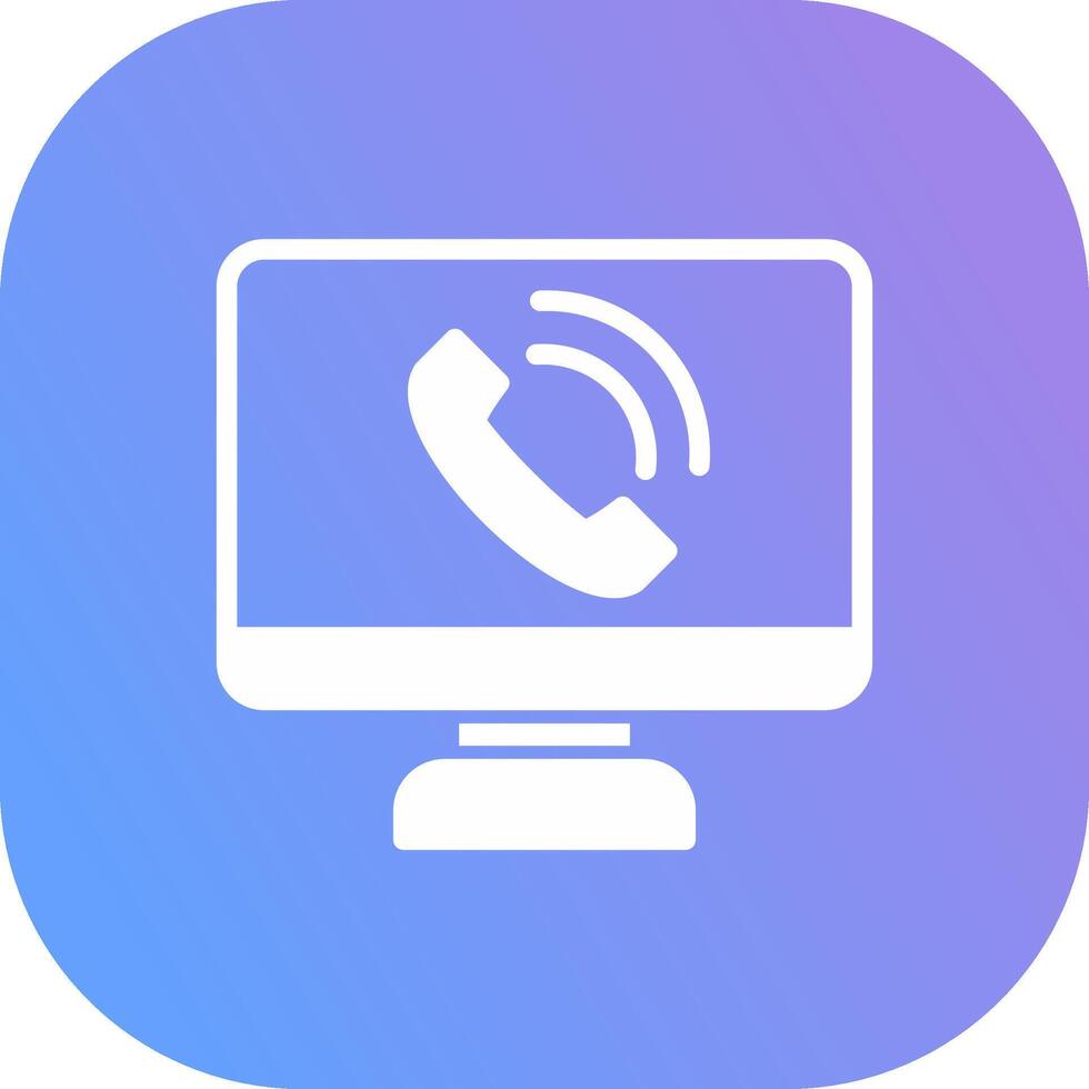 Phone Call Creative Icon Design vector
