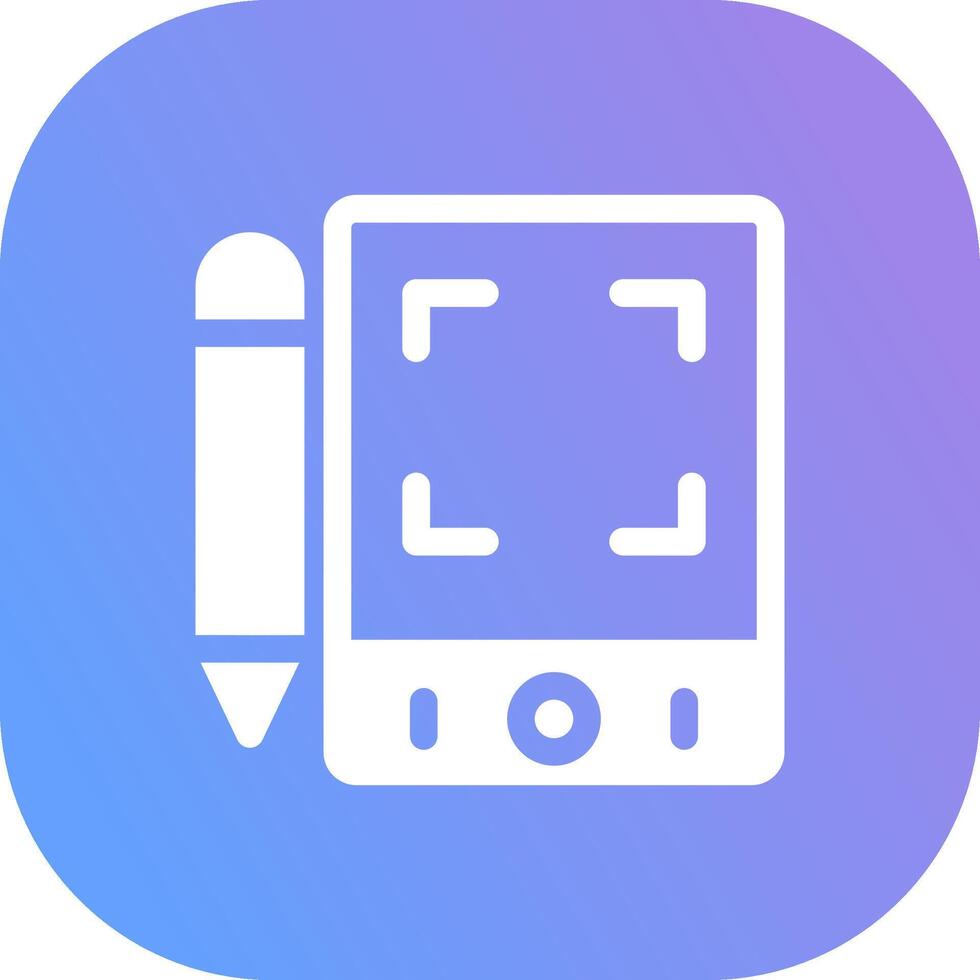 Pen Tablet Creative Icon Design vector