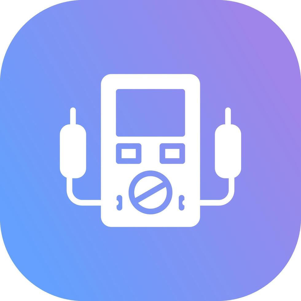 Voltmeter Creative Icon Design vector