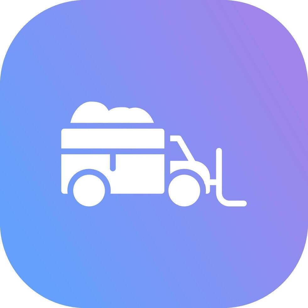 Snowplow Creative Icon Design vector