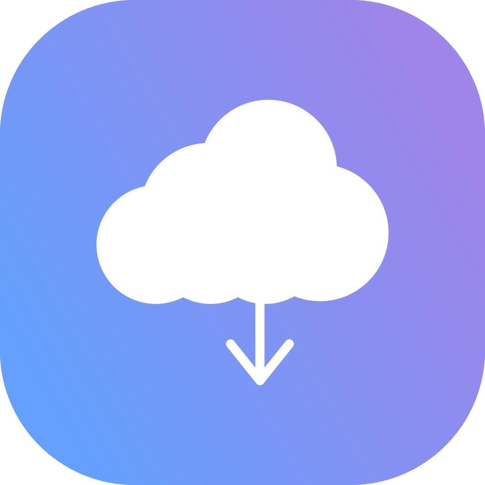 Cloud Download Creative Icon Design vector