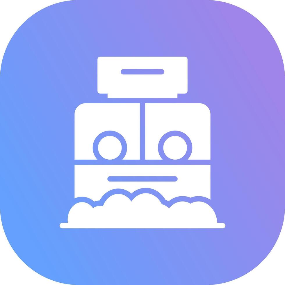 Ticket Box Creative Icon Design vector
