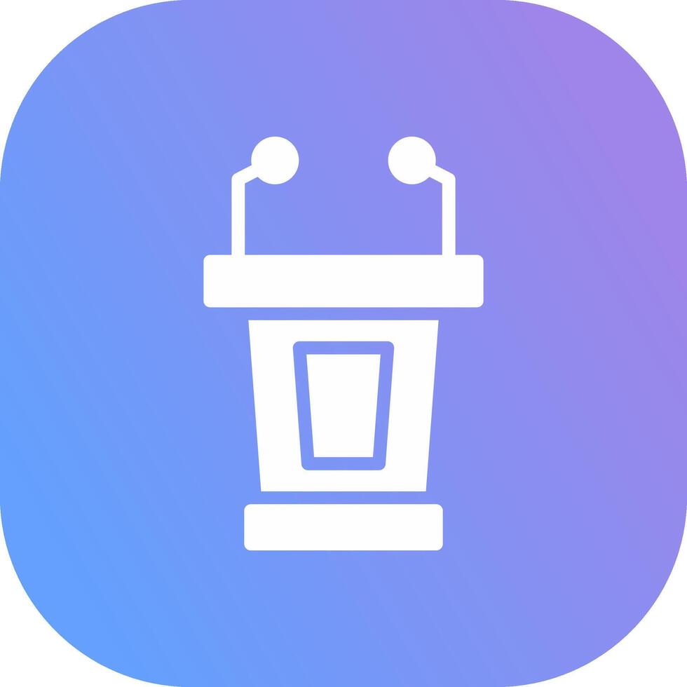 Lectern Creative Icon Design vector