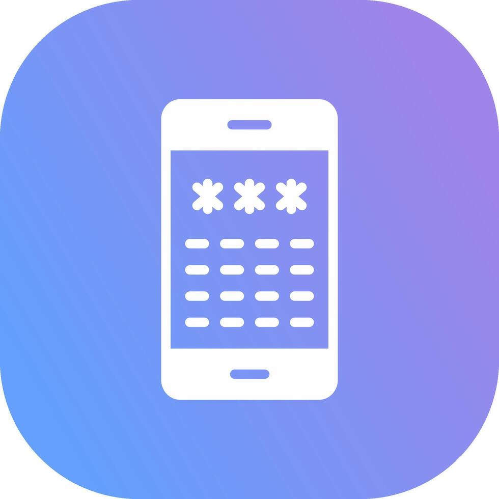 Pin Code Creative Icon Design vector