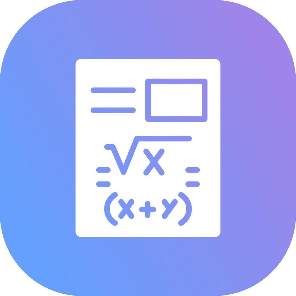 diseño de icono creativo de matemáticas vector