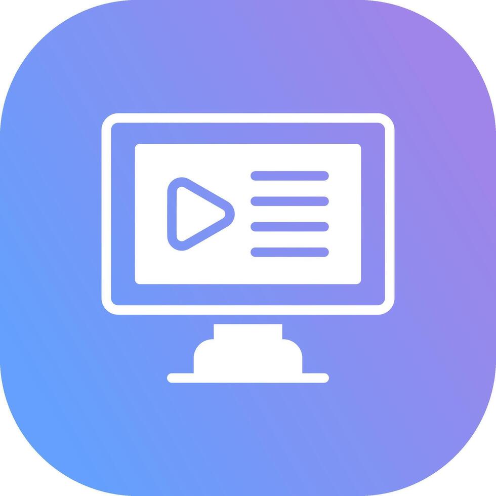 Video Creative Icon Design vector