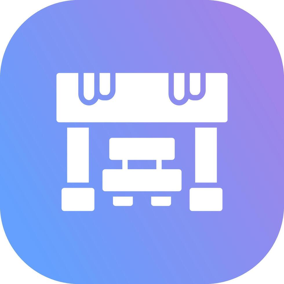 Bus Stop Creative Icon Design vector