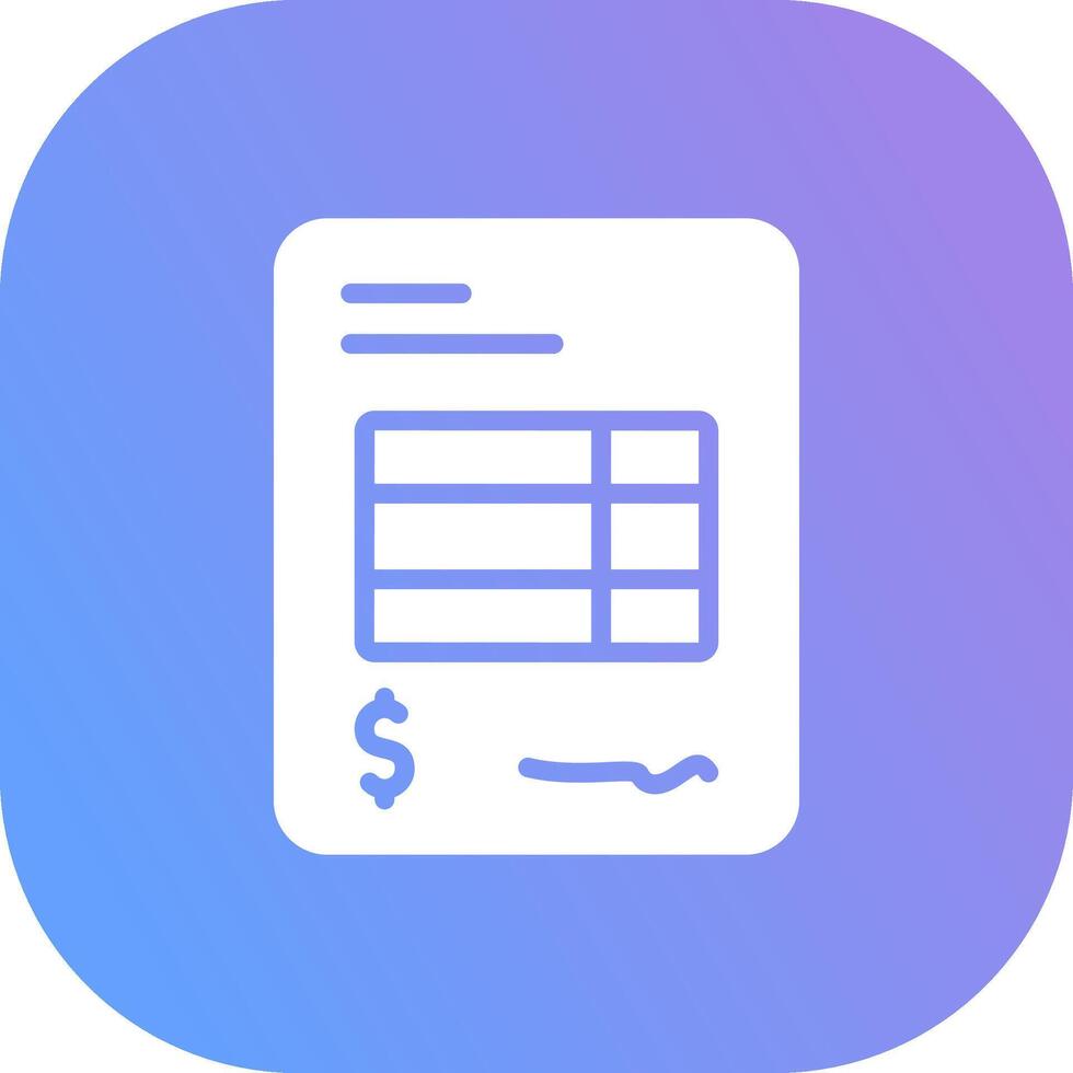 Invoice Creative Icon Design vector