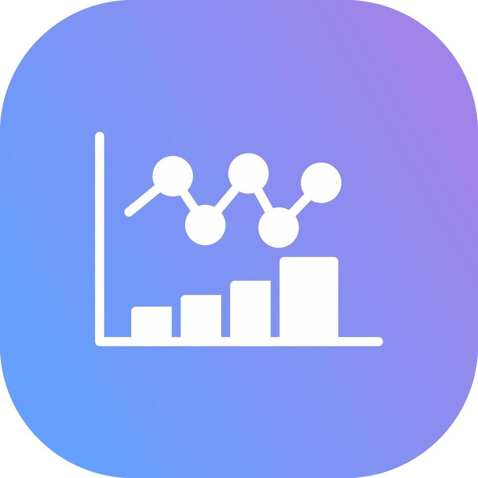 Bar Chart Creative Icon Design vector