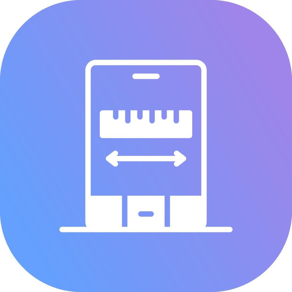 Ar Measuring Creative Icon Design vector