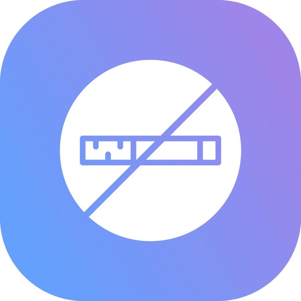 No Smoking Creative Icon Design vector